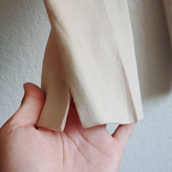 New Massimo Dutti Linen Cotton Blend Flat Pants 10 - Picture 8 of 10